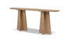 Clarence 72" Reclaimed Pine Wood Sculptural Console Table, Antique Natural Brown