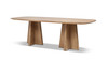 Clarence 95" Reclaimed Pine Wood 8-Seater Dining Table, Antique Natural Brown