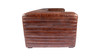 Benson 95" Modern Industrial Channel-Stitched Top-Grain Leather Tuxedo Sofa in Distressed Chestnut Brown
