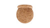 Penny Round Arched Fully Upholstered Counter Stool, Set of 2, Golden Rust Orange
