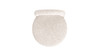 Penny Round Arched Fully Upholstered Dining Side Chair, Set of 2, Travertine Beige