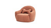 Louie 30.5" Modern Dog Sofa Bed with Bone Pillow, Medium, Spice Orange