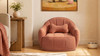Louie 30.5" Modern Dog Sofa Bed with Bone Pillow, Medium, Spice Orange