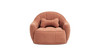 Louie 30.5" Modern Dog Sofa Bed with Bone Pillow, Medium, Spice Orange
