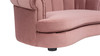 Halle 35.5" Rolled-Arm Dog Bed with Channel-Tufted Back, Medium, Ash Rose Pink