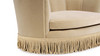 Clara 34.5" Scalloped Pet Sofa Bed, Medium, Fawn Brown
