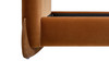 Alpine Puffy Modern Platform Bed, King, Burnt Orange