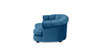 Halle 35.5" Rolled-Arm Dog Bed with Channel-Tufted Back, Medium, Satin Teal Blue
