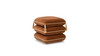 Arabella 19.5" Squared Upholstered Ottoman with Bullion Fringe, Burnt Orange