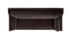 Josephine 84.5" Modern Sofa with Bench Seat & Bolster Pillows, Deep Brown