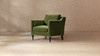 Josephine 33" Upholstered Accent Chair, Olive Green