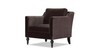 Josephine 33" Upholstered Accent Chair, Deep Brown