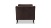 Josephine 60" Upholstered Chaise Lounge, Deep Brown