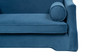 Paloma 35.5" Dog Sofa Bed, Medium, Satin Teal Blue