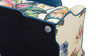 Paloma 35.5" Dog Sofa Bed, Medium, Satin Teal Blue & Floral