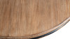 Winslow 60" Round Reclaimed Pine Pedestal Dining Table, Antique Natural Brown & Distressed Black