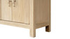 Rowan 63" Reclaimed Elm Wood 4-Door Cabinet, Light Natural Brown