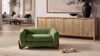 Alpine 36.5" Sherpa Dog Sofa Bed, Medium, Moss Green Fleeced Teddy