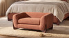 Alpine 36.5" Sherpa Dog Sofa Bed, Medium, Spice Orange Fleeced Teddy