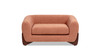 Alpine 36.5" Sherpa Dog Sofa Bed, Medium, Spice Orange Fleeced Teddy
