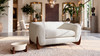 Alpine 36.5" Chenille Dog Sofa Bed, Medium, Almond White