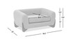 Alpine 36.5" Chenille Dog Sofa Bed, Medium, Almond White