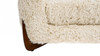 Alpine 36.5" Faux Fur Dog Sofa Bed, Medium, Cream Beige