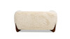 Alpine 36.5" Faux Fur Dog Sofa Bed, Medium, Cream Beige
