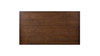 Whitmore 72" Rectangular Reclaimed Pine Double Pedestal Trestle Dining Table, Dark Brown