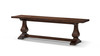 Whitmore 60" Reclaimed Pine Trestle Dining Bench, Dark Brown