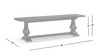 Whitmore 60" Reclaimed Pine Trestle Dining Bench, Java Brown