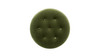 Maribel 24" Round Tufted Performance Velvet Ottoman with Skirted Base, Olive Green