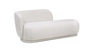 Aire 75" RAF Organic Modern Curved Chaise Lounge, Stone Light Beige Chenille