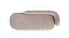 Aire 75" RAF Organic Modern Curved Chaise Lounge, Stone Taupe Chenille