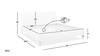 Roman Curved Headboard Upholstered Platform Bed, King, Olive Green 12
