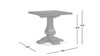 Whitmore 19.5" Reclaimed Pine Pedestal End Table, Java Brown