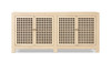 Alden 74" Reclaimed Pine 4-Door Lattice Sideboard, Brushed White