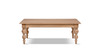 Rosalie 50" Reclaimed Pine Turned-Leg Coffee Table, Medium Brown