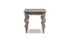 Rosalie 24" Reclaimed Pine Turned-Leg End Table, Vintage Blue