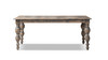 Rosalie 72" Reclaimed Pine Turned-Leg Dining Table, Vintage Blue