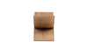 Otto 11" Sculptural Reclaimed Pine X-Frame Book Stand, Medium Brown