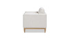 Knox 36" Modern Farmhouse Arm Chair, Stone Light Beige Chenille
