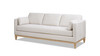 Knox 84" Modern Farmhouse Sofa, Stone Light Beige Chenille 