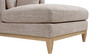 Knox 65" Modern Farmhouse Chaise Lounge Chair, Stone Taupe Chenille