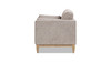 Knox 36" Modern Farmhouse Arm Chair, Stone Taupe Chenille