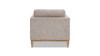 Knox 36" Modern Farmhouse Arm Chair, Stone Taupe Chenille