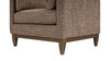 Knox 36" Modern Farmhouse Arm Chair, Taupe Brown Chenille