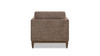 Knox 36" Modern Farmhouse Arm Chair, Taupe Brown Chenille