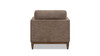Knox 65" Modern Farmhouse Chaise Lounge Chair, Taupe Brown Chenille