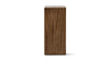 Umber 25.5" Solid Reclaimed Pine Wood Pedestal Side Table, Brown